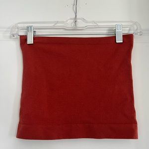 Burnt Orange and Distressed Black Tube Top Set